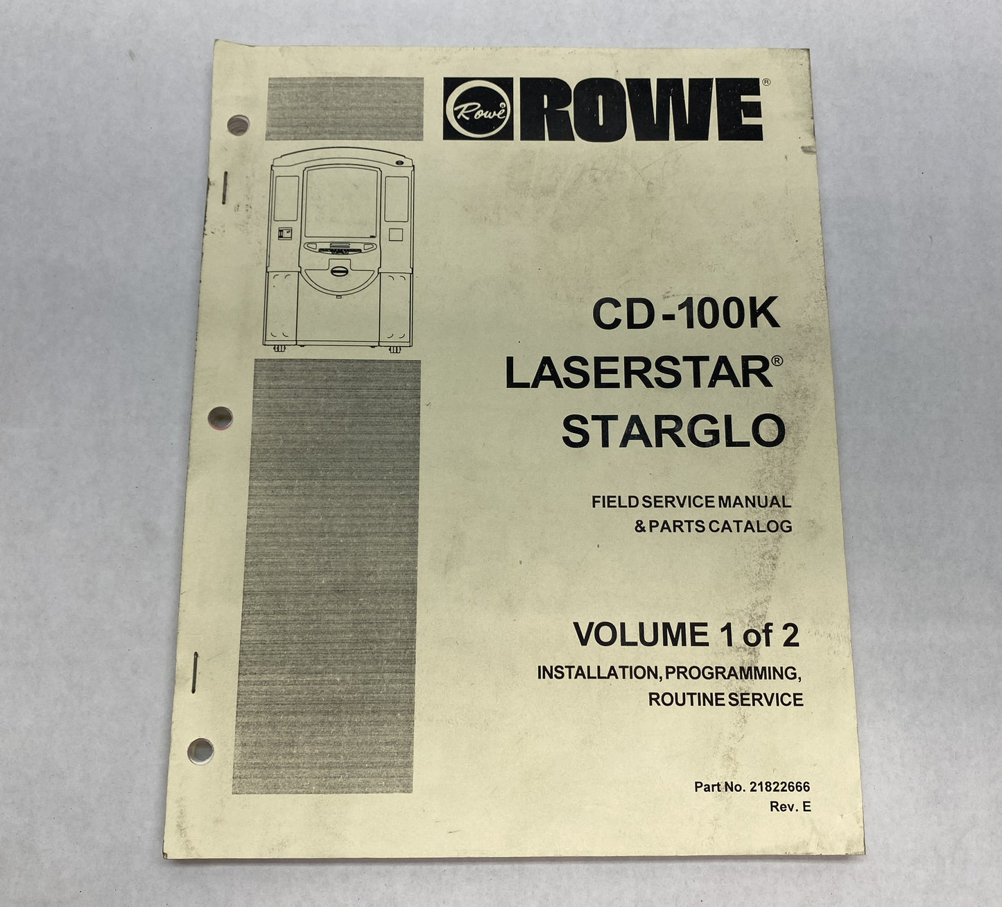 Rowe CD-100K LaserStar Starglo Manual 1 of 2