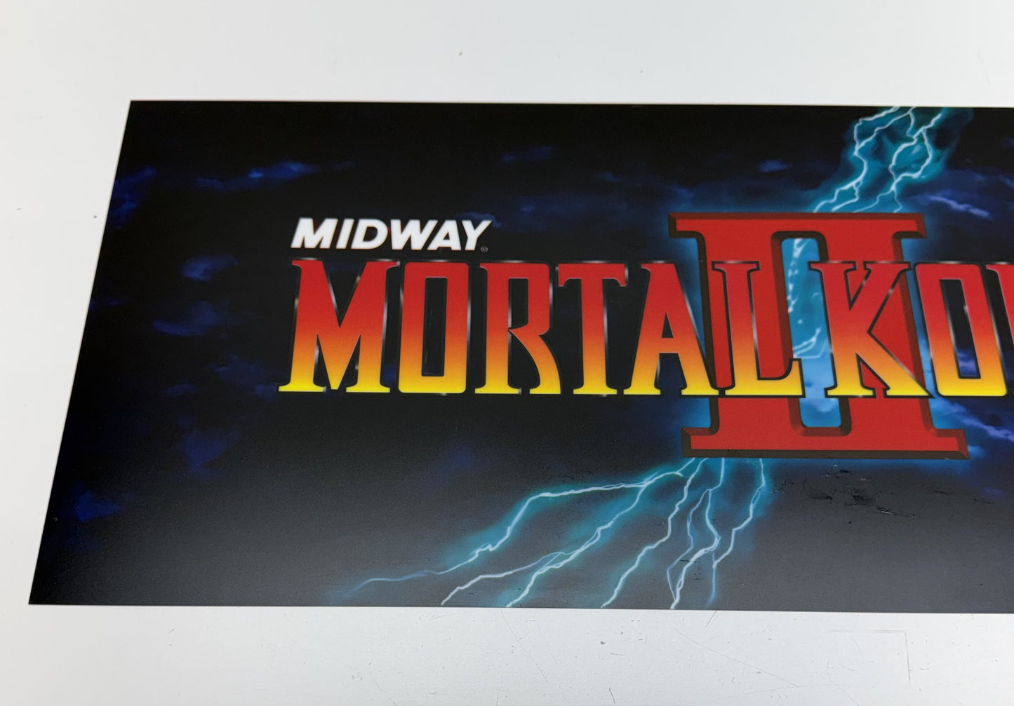 Mortal Kombat II Marquee, (NOS)
