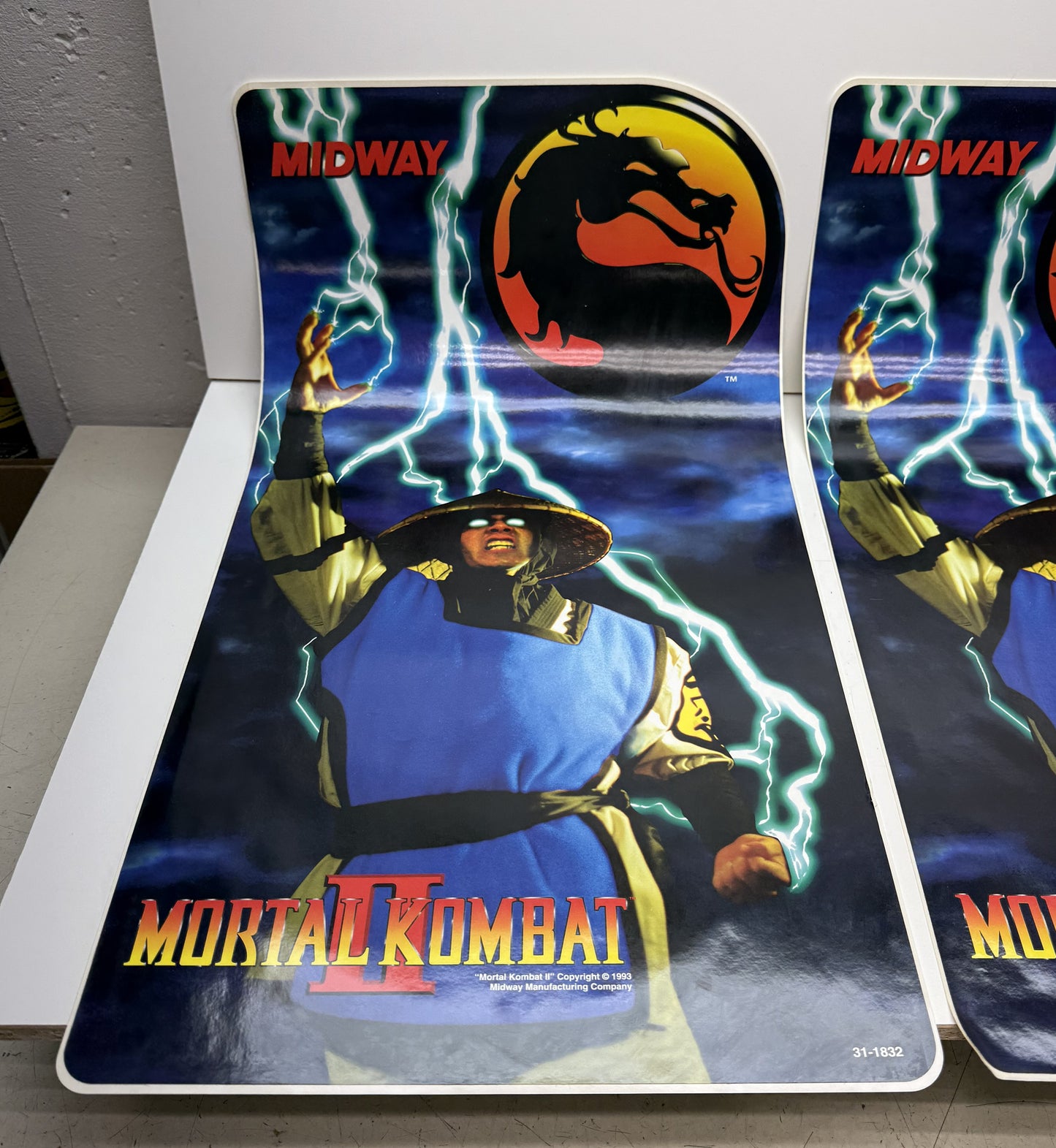 Mortal Kombat II NOS Sideart x 2