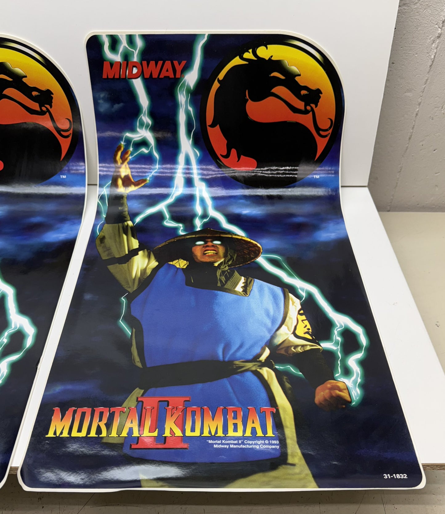 Mortal Kombat II NOS Sideart x 2
