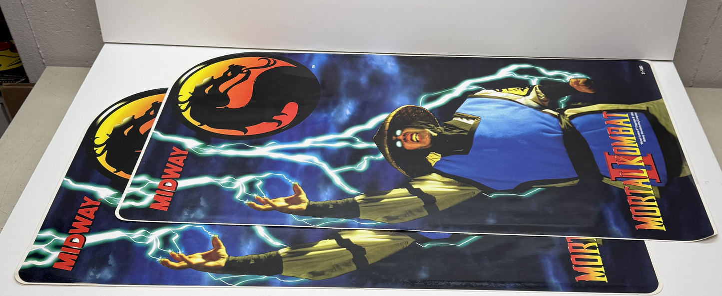 Mortal Kombat II NOS Sideart x 2