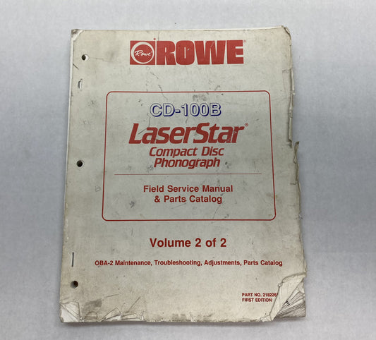 Rowe CD-100B LaserStar Manual 2 of 2