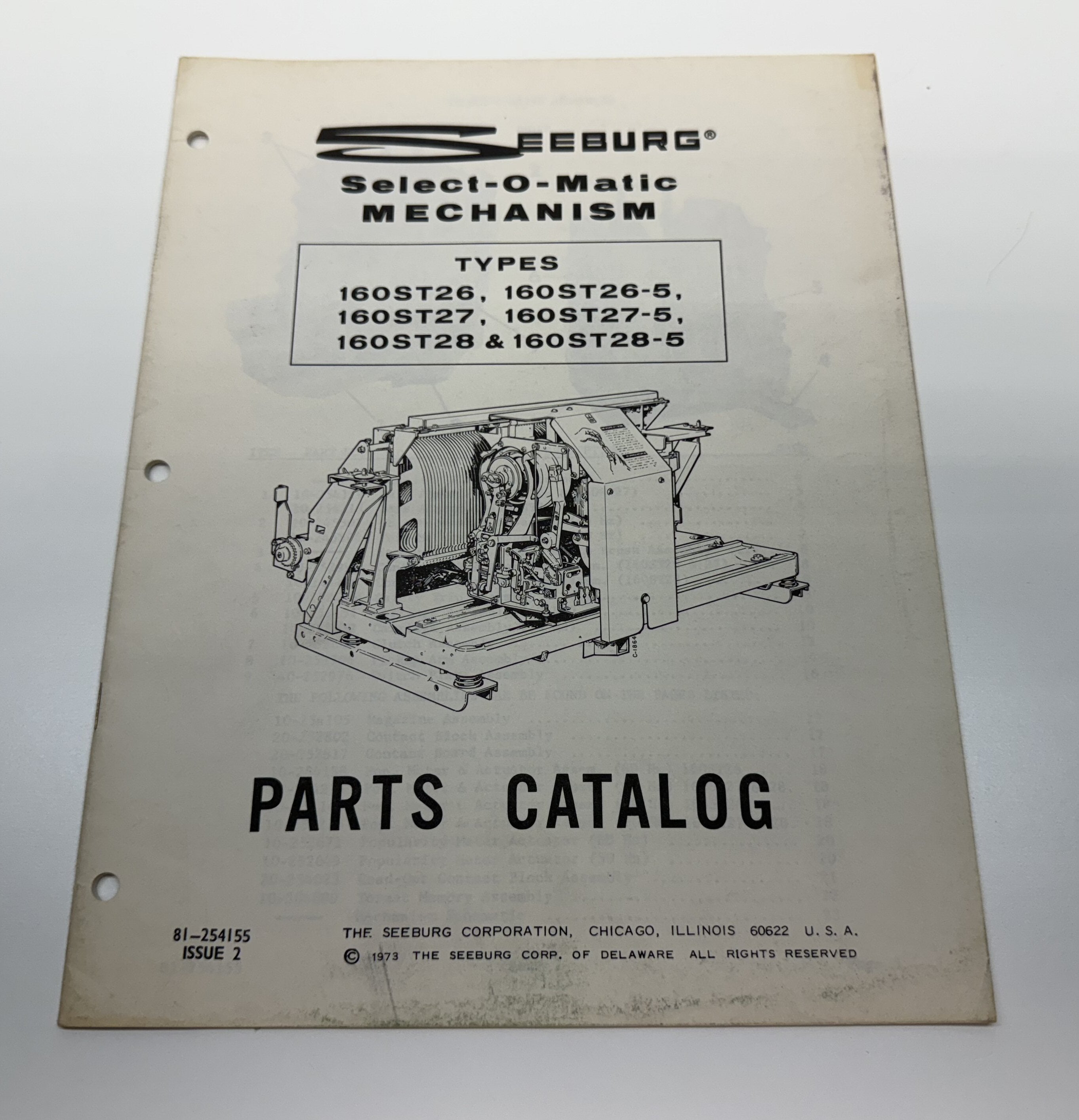 Seeburg SelectOMatic Mechanism Parts Catalog
